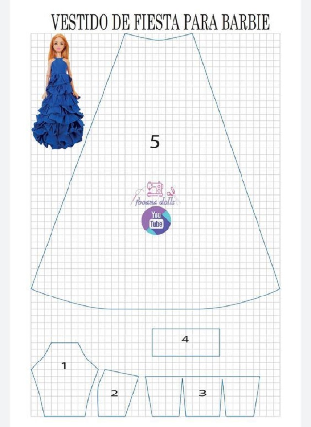 300 ideias de Moldes de Roupas de Bonecas para Imprimir