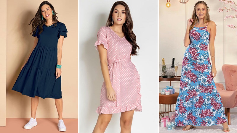 Molde de Vestido para o Verão: 8 Modelos Soltinhos para Baixar