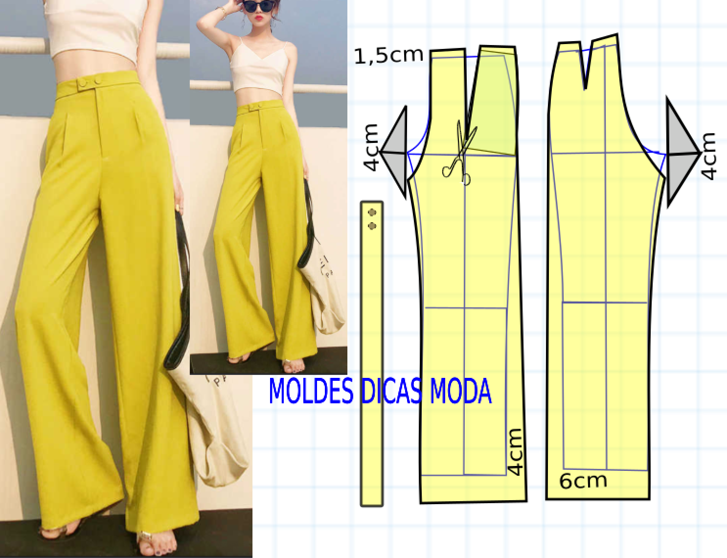 Molde Para Calça Social Feminina - RETOEDU