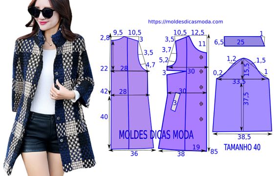 molde roupa feminina