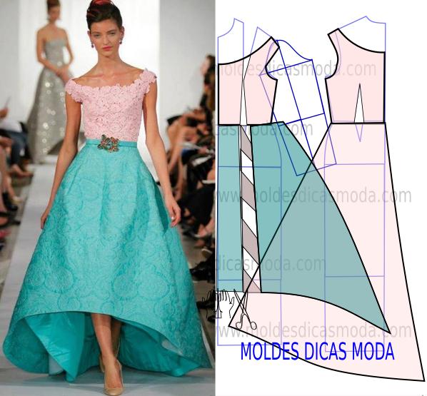 Molde de Vestido Longo e Médio para Festa: 9 Modelos para Baixar