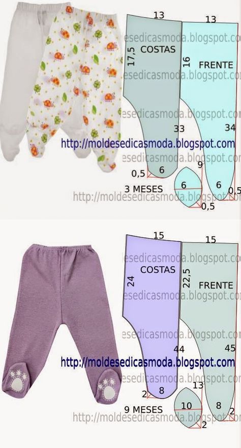 molde de roupa infantil para imprimir