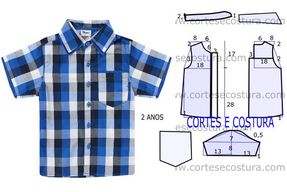 molde de roupa infantil