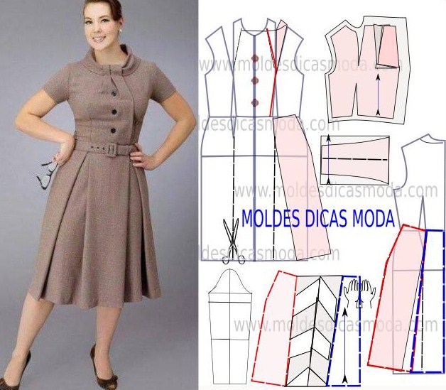 molde vestido evangelico