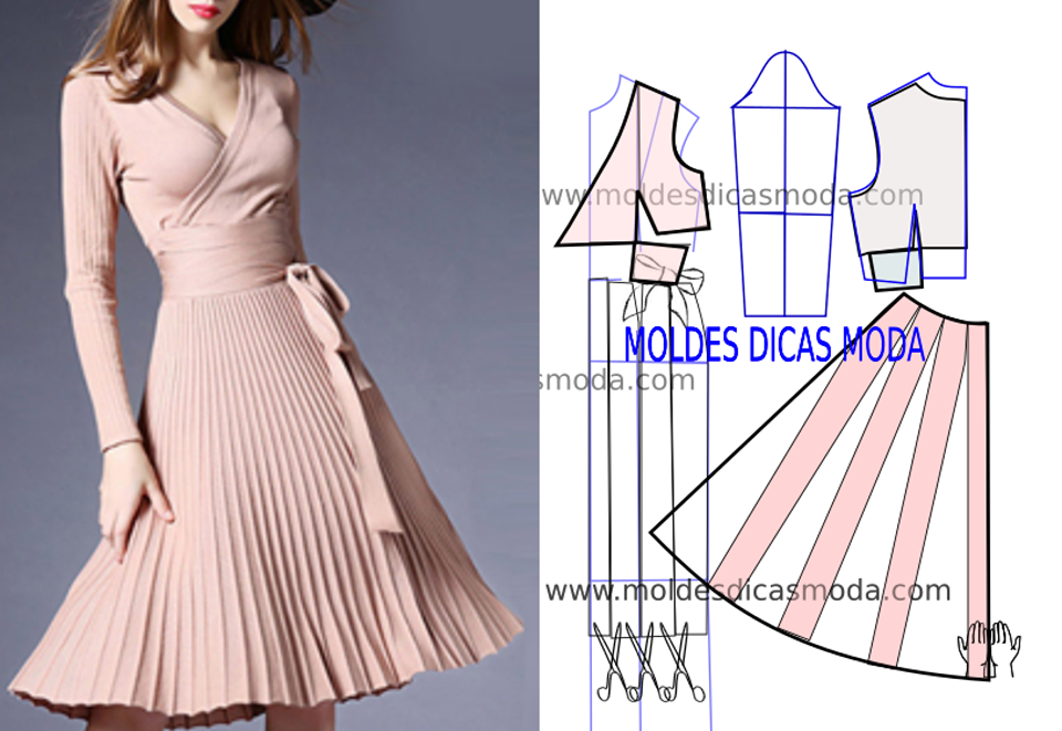 molde de vestido