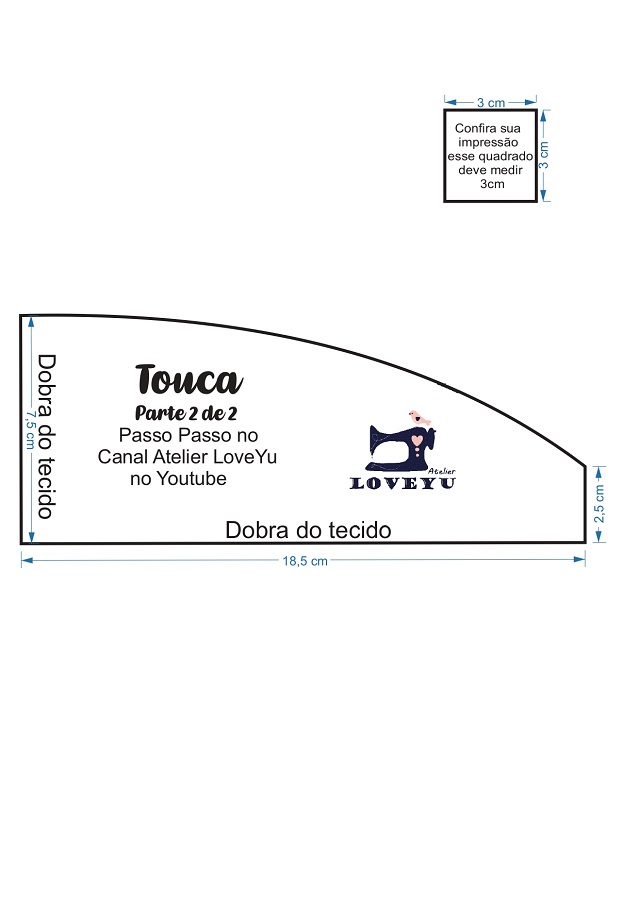 molde de touca de cozinha para imprimir