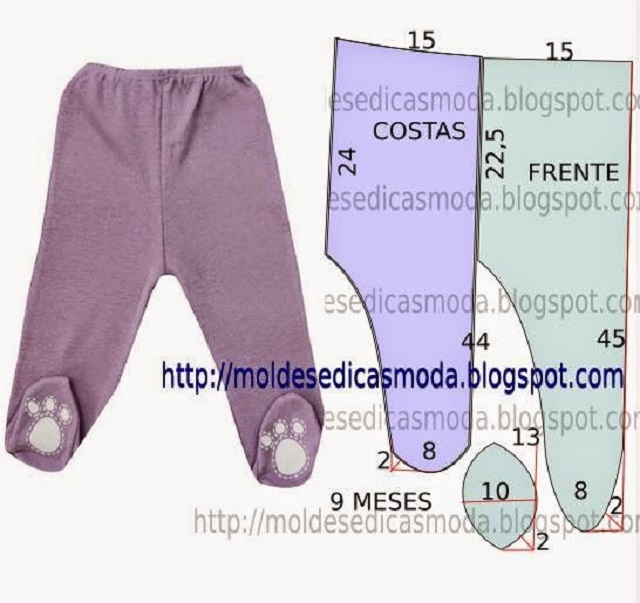 moldes de roupas de bebê para imprimir