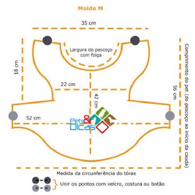 molde roupinha para gatos