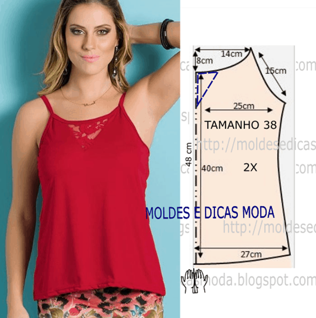 molde de roupa feminina