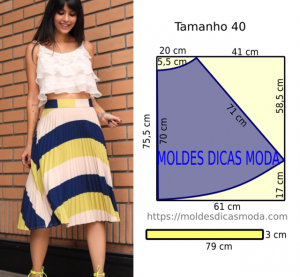 Molde Saia Rodada: 6 Modelos para Imprimir Grátis