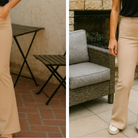 Molde Calça Flare Feminina: Modelo com Bolsos Laterais Grátis