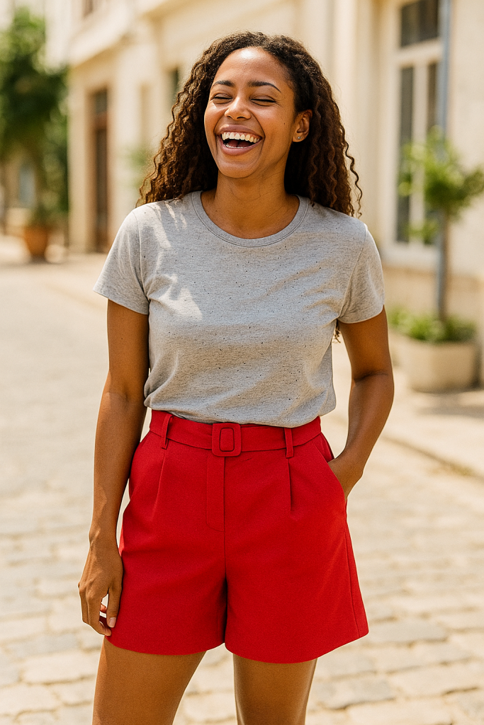 molde short feminino wide leg