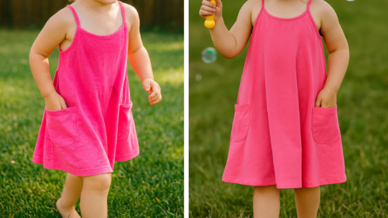 Molde Vestido Infantil de Alcinha: Baixe e Imprima Gratuitamente