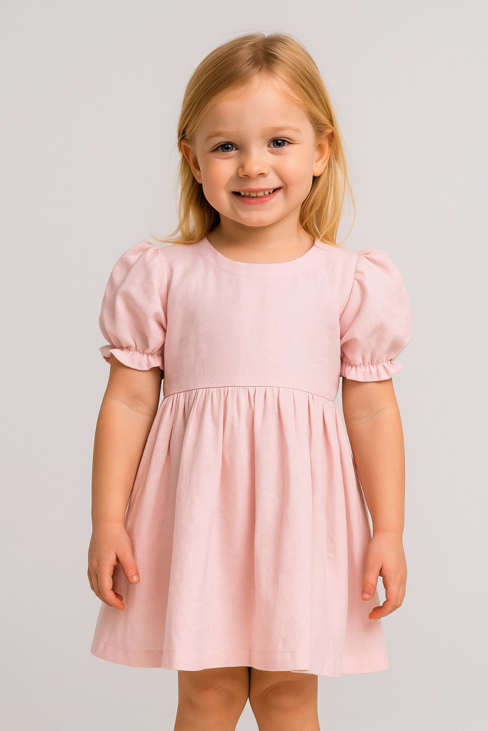 Vestido infantil rodado