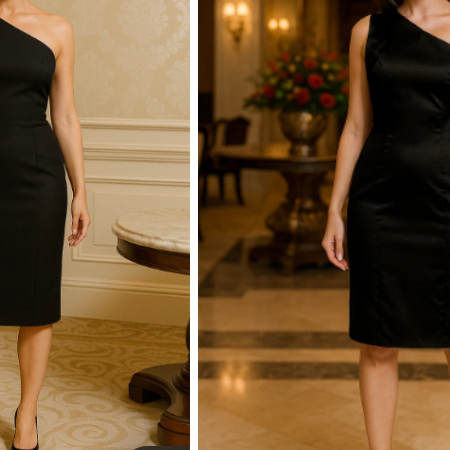 Molde de vestido midi: aprenda a costurar um modelo elegante com um ombro só