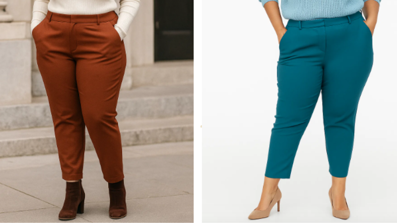 Molde Calça Feminina Peg Leg com Bolsos – Baixe Grátis