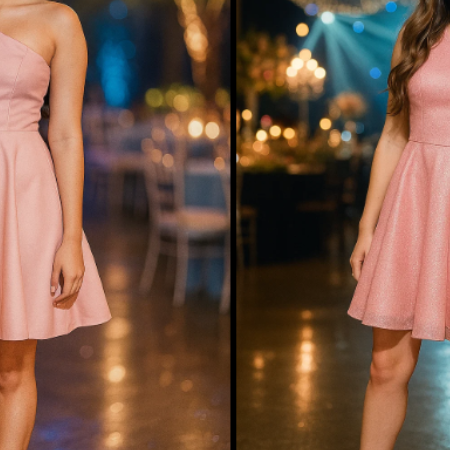 Vestido Rodado com Um Ombro Só: Molde Grátis para Imprimir